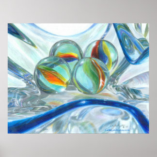 Bowl of Marbles, Large Poster