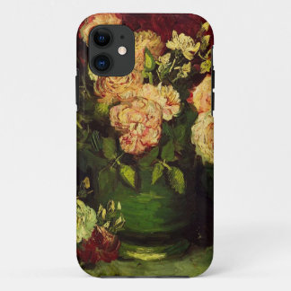 Bowl of Peonies and Rose,Vincent van Gogh iPhone 11 Case