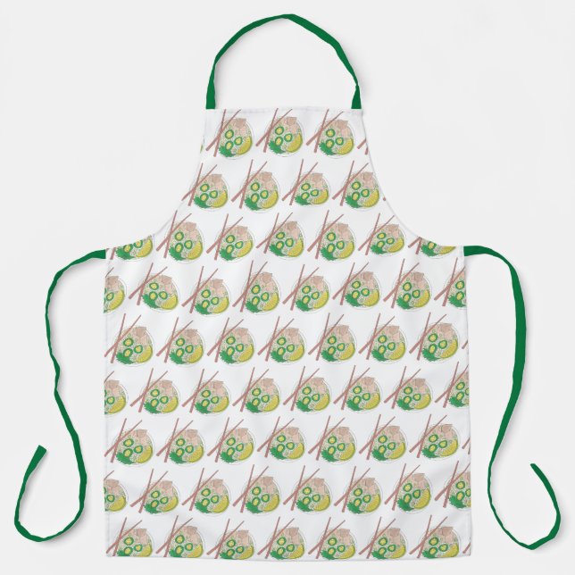 Bowl of Pho Vietnamese Phò Rice Noodle Soup Apron (Front)