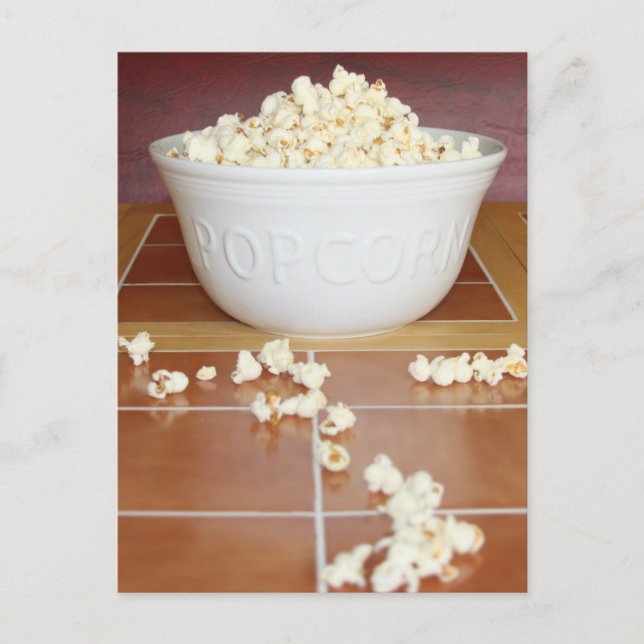 Bowl of Popcorn Postcard (Front)
