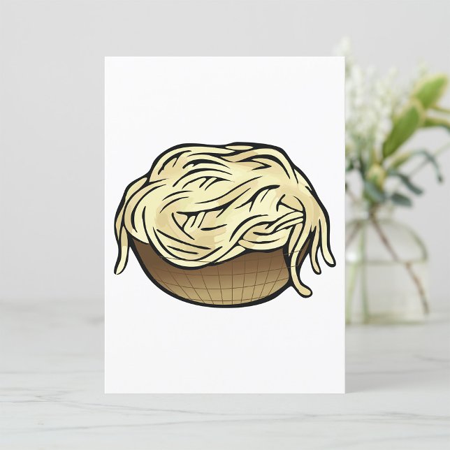 Bowl of Spaghetti Pasta Noodle Food Invitation (Creator Uploaded)