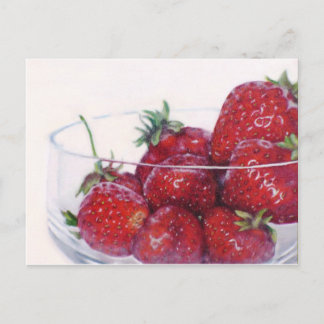 Bowl of Strawberries Postcard