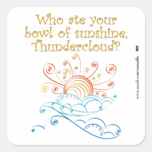 Bowl of Sunshine Square Sticker