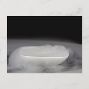 Bowl with dry ice postcard
