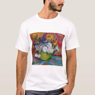 Bowl with Flowers, Van Gogh T-Shirt