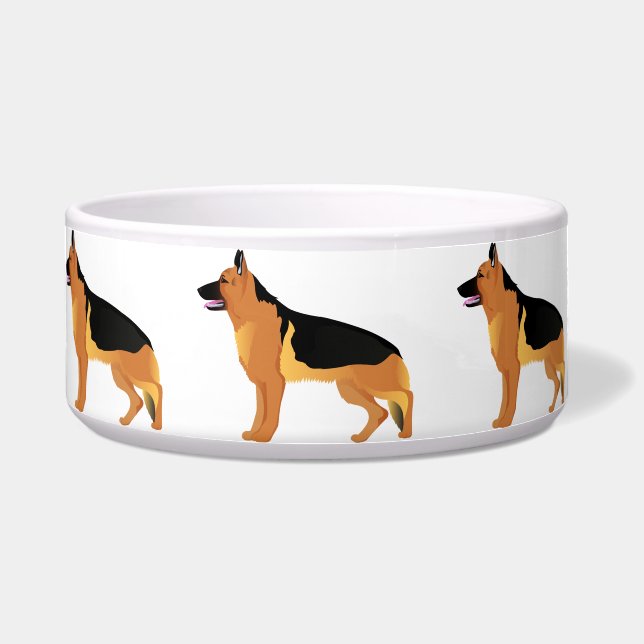 Bowl with German shepherd (Front)