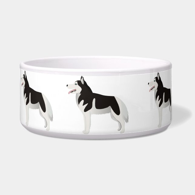 Bowl with Husky (Front)