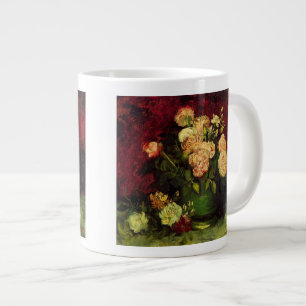Bowl with Peonies and Roses, Vincent van Gogh. Large Coffee Mug