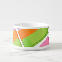 bowl with stickynotes  colourful print