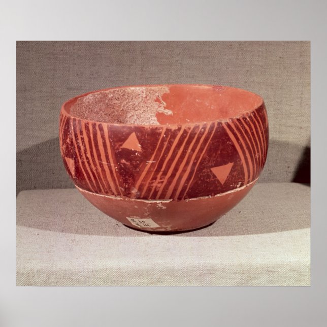 Bowl with triangular pattern, from Banpu, Poster (Front)