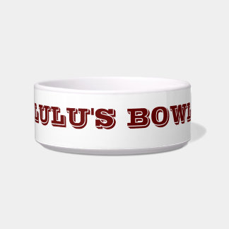 Bowl with your Cat's Name