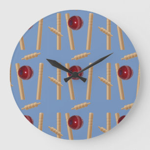 Bowled At Cricket,    Large Clock