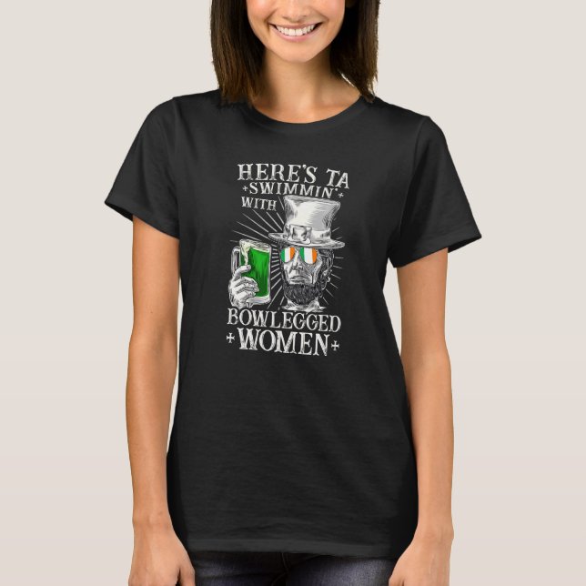 Bowlegged Women, American Irish Abe Lincoln St Pat T-Shirt (Front)