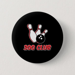 Bowler 300 Club Logo T Shirt  6 Cm Round Badge