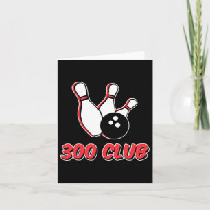 Bowler 300 Club Logo T Shirt  Card