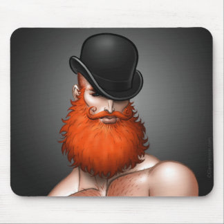 “Bowler Beard” Mouse Pad by Glen Hanson
