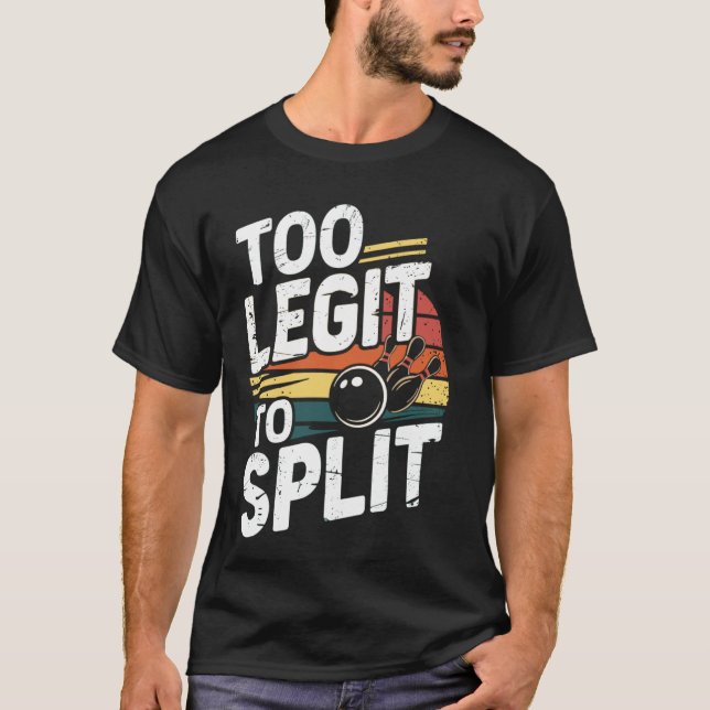 Bowler bowling coach bowling team Funny Bowling T-Shirt (Front)