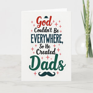 Bowler Hat Dads Day Card