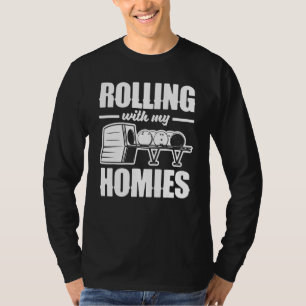 Bowler Rolling With My Homies Bowling Bowl T-Shirt
