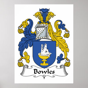Bowles Family Crest Poster