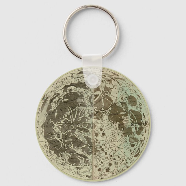 Bowles' Selenography or a Map of the Moon - 1780 Key Ring (Front)