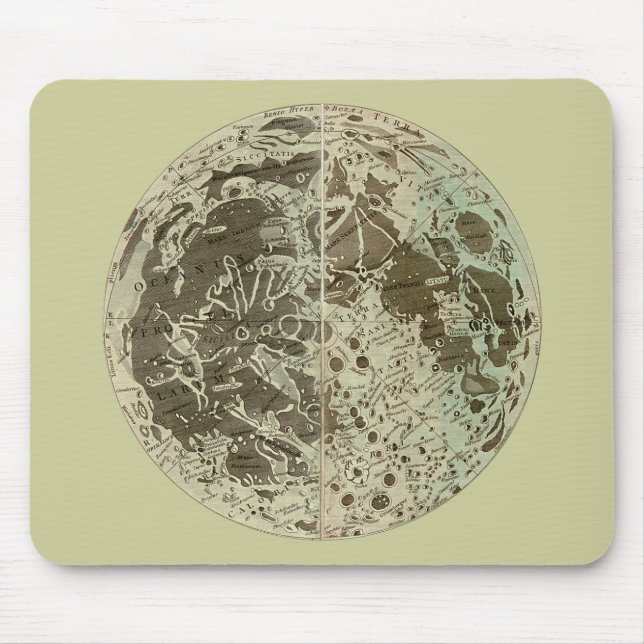 Bowles' Selenography or a Map of the Moon - 1780 Mouse Pad (Front)