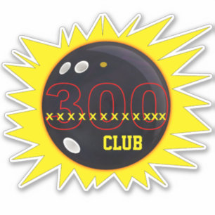 Bowling 300 Club, Bowling Ball Graphics, Vinyl