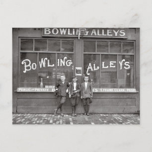 Bowling Alley, 1911 Postcard
