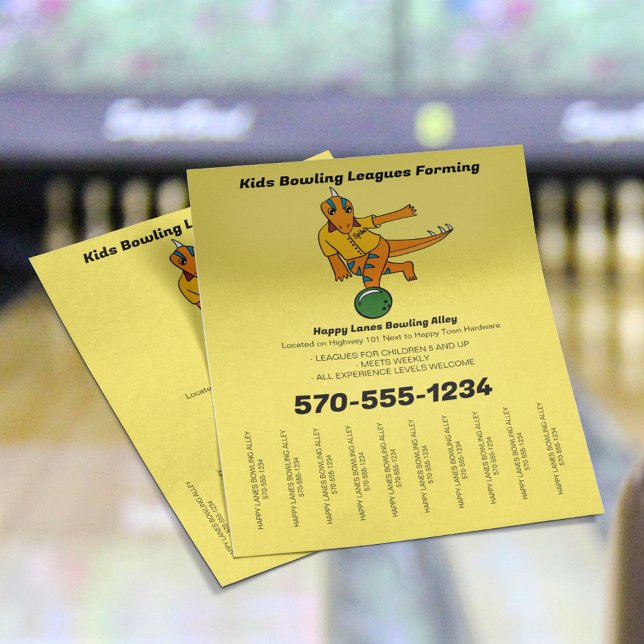 Bowling Alley, Kids Bowling Leagues, Instructors Flyer (Creator Uploaded)