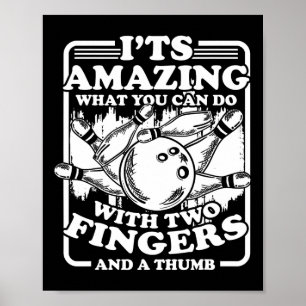 Bowling Alley Pins Spare Strike 2 Poster