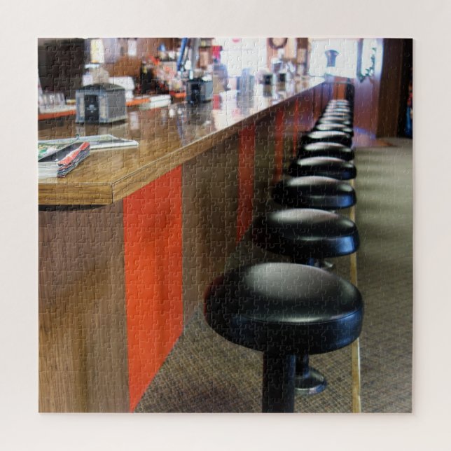 Bowling Alley Stools and Diner Counter Puzzle (Vertical)