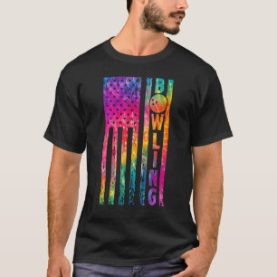 Bowling American Flag Patriotic Pride 4th Of July T-Shirt