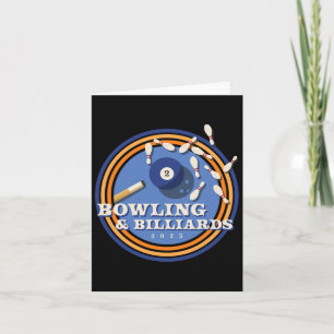 Bowling And Billiards - 2 Byll Card