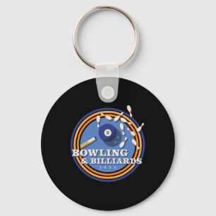 Bowling And Billiards - 2 Ll Key Ring