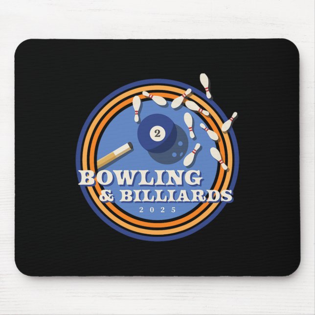 Bowling And Billiards - 2 Ll  Mouse Pad (Front)