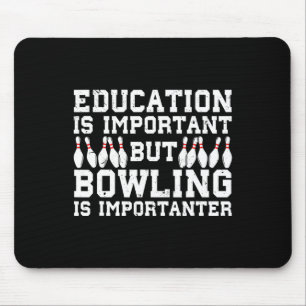 Bowling Art For Men Women Bowling Lover Pin Target Mouse Pad