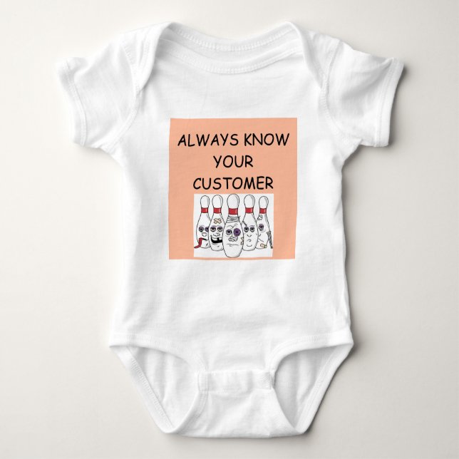BOWLING BABY BODYSUIT (Front)