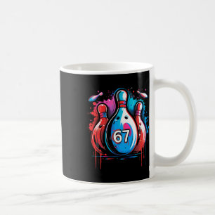 Bowling Ball 67 Six Seven Alpha Slang 6 7 Meme Kid Coffee Mug