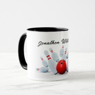 Bowling - Ball and Pins - a strike! Mug
