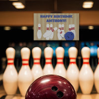 Bowling Ball and Pins Bowling Birthday Party