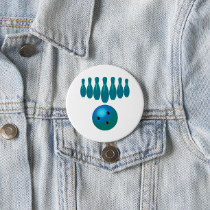 Bowling Ball and Pins Fun Sports