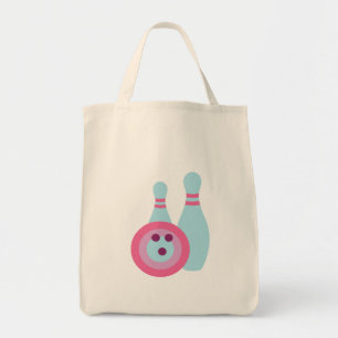 Bowling Ball and Pins Tote Bag