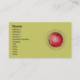 BOWLING BALL BUSINESS CARD