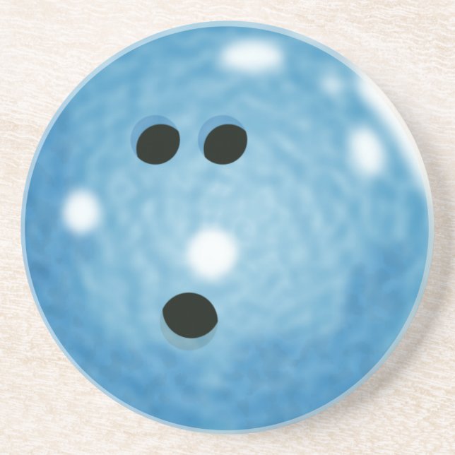 Bowling Ball Coaster (Blue Glass) (Front)