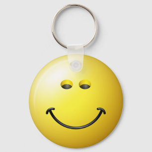 Bowling Ball Face Key Ring