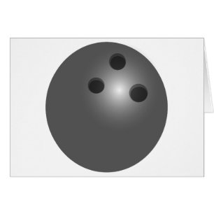 Bowling Ball Greeting Card