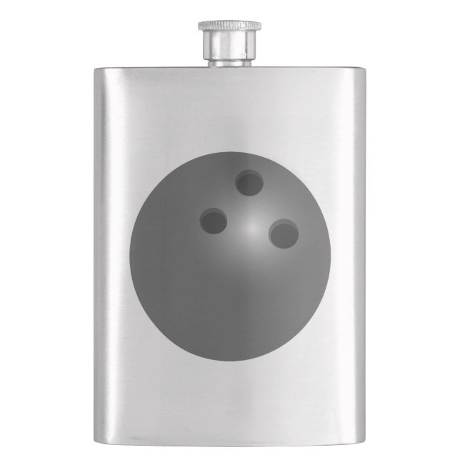 Bowling Ball Hip Flask (Front)