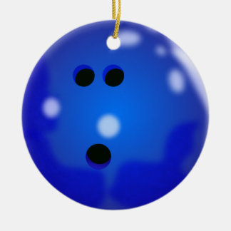 Bowling Ball Ornament (Blue)