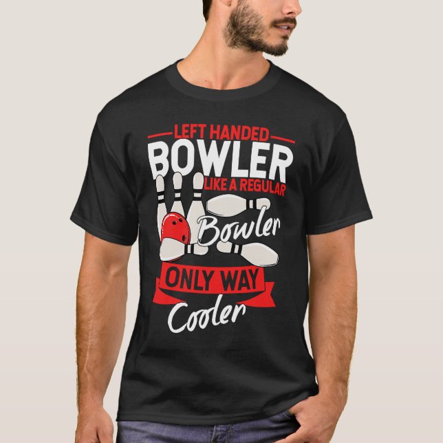 Bowling Ball Pin Bowler Strike Bowling Fanatic Bow T-Shirt (Front)