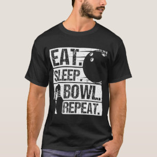 Bowling Ball Pin Bowler Strike Bowling Fanatic Bow T-Shirt